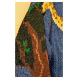 The Eagles Eye Hand Knit Wool Animal Vintage Sweater