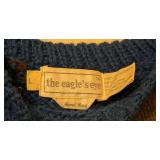 The Eagles Eye Hand Knit Wool Animal Vintage Sweater