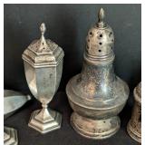 Assorted Vintage Solid Sterling Silver Salt and Pepper Shakers