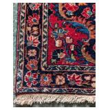 Vintage Red Wool Accent Rug