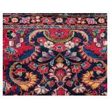 Vintage Red Wool Accent Rug