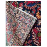 Vintage Red Wool Accent Rug