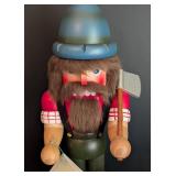 Numbered Paul Bunyan Blue Ox Steinbach Nutcracker / Ulbricht Paul Bunyan and Babe the Blue Ox