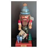 Numbered Paul Bunyan Blue Ox Steinbach Nutcracker / Ulbricht Paul Bunyan and Babe the Blue Ox