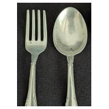 Vintage Sterling Silver Bon Bon/Candy Spoon | Louis XV 1891 Pattern by Whiting and Other Assorted Sterling Silver Spoons and Forks