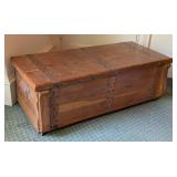 Large Vintage Wood Cedar Chest