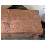 Large Vintage Wood Cedar Chest
