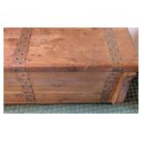 Large Vintage Wood Cedar Chest