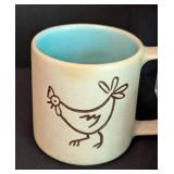 Vintage Pigeon Ford Pottery Pitcher and Mugs