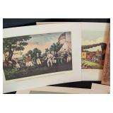 Currier and Ives Unframed Print Set
