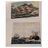 Currier and Ives Unframed Print Set