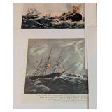 Currier and Ives Unframed Print Set