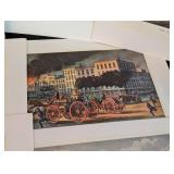 Currier and Ives Unframed Print Set