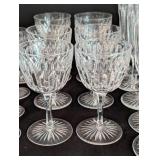 Vintage Crystal Wine Glass Set