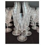Vintage Crystal Wine Glass Set