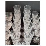 Vintage Crystal Wine Glass Set