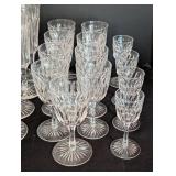 Vintage Crystal Wine Glass Set