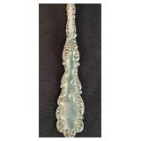 Pair of Large Sterling Silver Serving Spoons