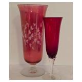 Varied Cranberry Glass Selection