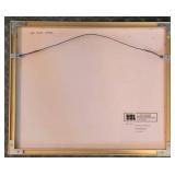 Original Framed Patricia Bratnober Watercolor, Pink Escapade