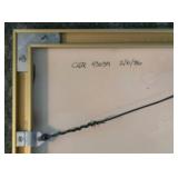 Original Framed Patricia Bratnober Watercolor, Pink Escapade