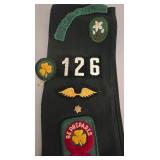 Vintage Girl Scout Sash & Camping Cutlery