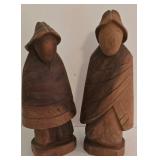 Vintage Ecuadorian Carved Wooden Figures