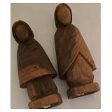 Vintage Ecuadorian Carved Wooden Figures