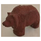 Collection of Carved Stone & Ceramic Bear Figures