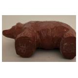 Collection of Carved Stone & Ceramic Bear Figures