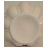 Vintage Fenton Jack in the Pulpit Vase / Vintage Fenton Beaded Melon Peach Crest Vase