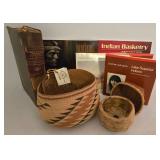 Native American Themed Books & Cultural Art, Native American Woven Basket