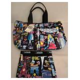 New with Tags Le Sportsac Large Tote Sara Schwartz-Night Life
