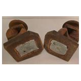 Vintage Carved Bookends & Onyx Decor