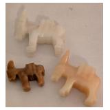 Vintage Carved Bookends & Onyx Decor