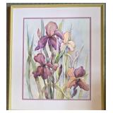 Lovely Signed S. McKisson Floral Watercolor