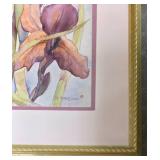 Lovely Signed S. McKisson Floral Watercolor