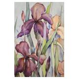 Lovely Signed S. McKisson Floral Watercolor