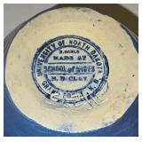 Vintage University of North Dakota Art Pottery Coyote Vase