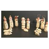 Mexican Clay Nativity Set