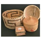 Collection of Ethnic Woven Baskets