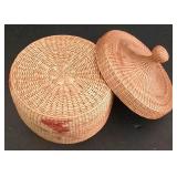Collection of Ethnic Woven Baskets