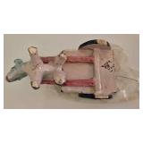 Vintage Donkey & Cart Planter Plus Vintage Marbles