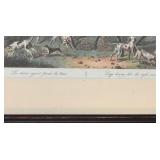 Dogs Having Lost the Night Scent Framed Hunting Scene Print