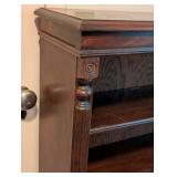 Vintage Mahogany Bookshelf with Fluted Column Details