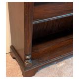 Vintage Mahogany Bookshelf with Fluted Column Details