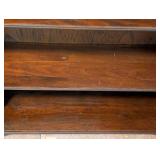 Vintage Mahogany Bookshelf with Fluted Column Details