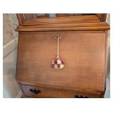Vintage Maple Display Secretary Hutch