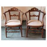 Pair of Vintage Edwardian Style Armchairs