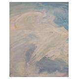 Framed Original Oil on Board Seaside Painting by Kathryn Tileston Raymond